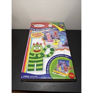 2009 Colorforms 3-D Deluxe Yo Gabba Gabba Playset, 3D, Color Forms, NIB